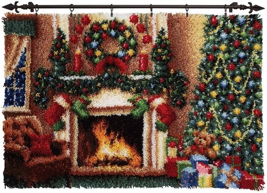 Haakset voor Volwassenen en Kinderen - Kerstdecoratie, Kussens, Tapijten en Borduren voor Beginners van Merkloos