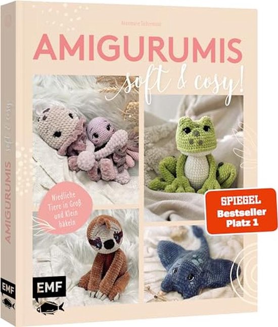 Häkelanleitungen für niedliche Amigurumi Tiere in verschiedenen Größen van Merkloos