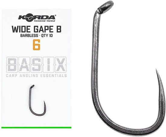 Haken barbless wide gape - X-gauge draad - 10 stuks - perfect voor diverse rigs - ShopVlot