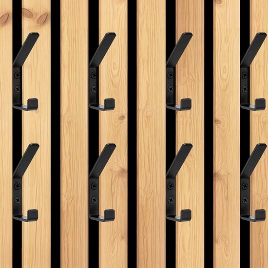 Haken voor akoestische panelen - wandpanelen kledinghaken, wandhangers metaal, akoestische panelen accessoires, akoestische paneelhaken, universele kapstokhaken