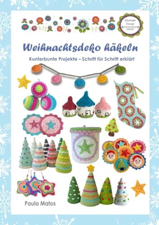 Haken voor kleurrijke kerstdecoraties - stap voor stap handleiding van Merkloos