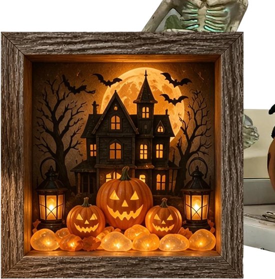 Halloween Herinneringsdoos Gotische Decoratieve Lichtgevende 21,6