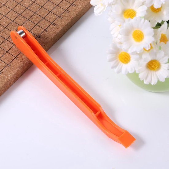 Hand Foiler voor Glas-in-Lood, Koperfolie Gereedschap Praktisch Glas-in-Lood Maken Gereedschap Efficiënt Glas-in-Lood Foiler voor Werk DIY Crafter Geschenken (Oranje)