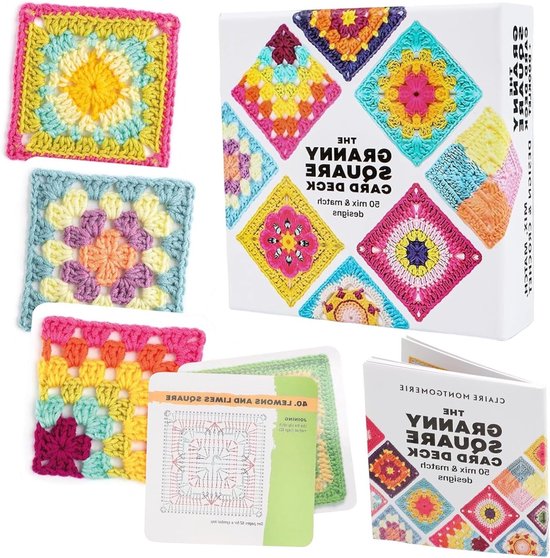Handgemaakte Haakkaarten met Granny Square Ontwerpen - 50 Mix & Match Patronen voor Creatieve Projecten en Inspiratie