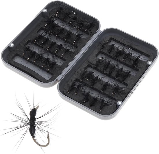 Handgemaakte Vliegvissen Aas - 40 Stuks Kunstmatige Vliegvissen Lures voor Forel met Haak, Perfect voor Sportvissen en Recreatief Vissen