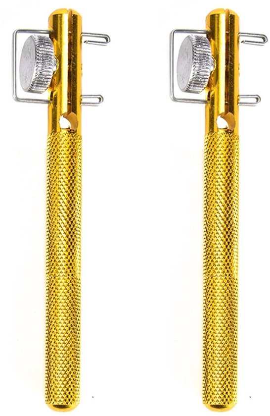 Handknoopgereedschap 2 Stuks - Aluminium Knoopringontwerp, Compact