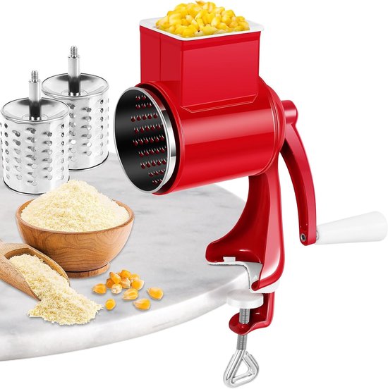 Handmatige Notenmolen en Pinda Molen met Roestvrijstalen Crank - Perfect voor Noten, Specerijen en Koffiebonen