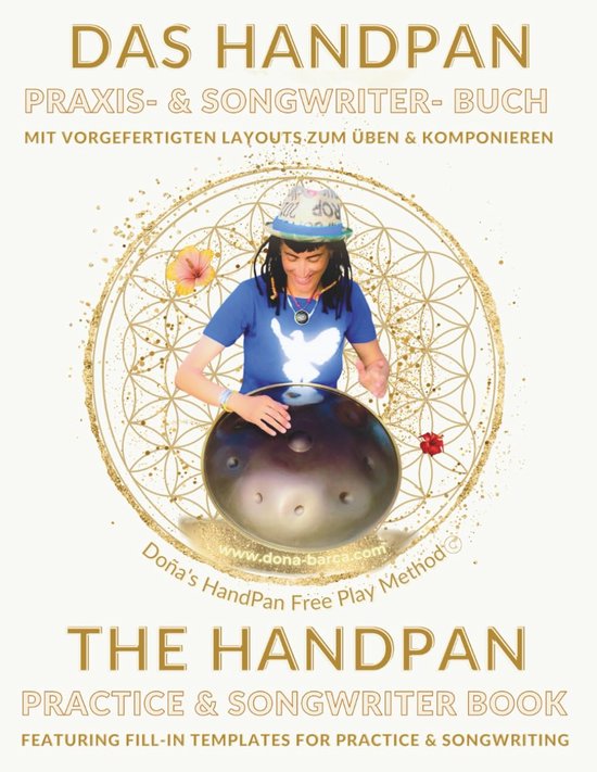 Handpan Muziekboek - Songwriter Journal - Muziek Componeren - Voorzien van sjablonen - 21.59 x 27.94 cm