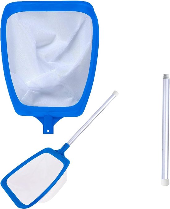 Handschepnet Zwembad - Aluminium Frame & Fijnmazig Net - Telescopische Steel 72cm - Diepte 14,5cm - Voor Zwembaden & Vijvers