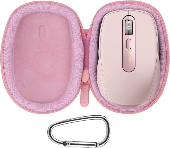 Harde hoes compatibel met Logitech MX Anywaar 3S 3 Anywhere 2S 2 Compact Performance Mouse (Rose Case) | Compacte prestaties muistas,Draagbare opslag,Reizen