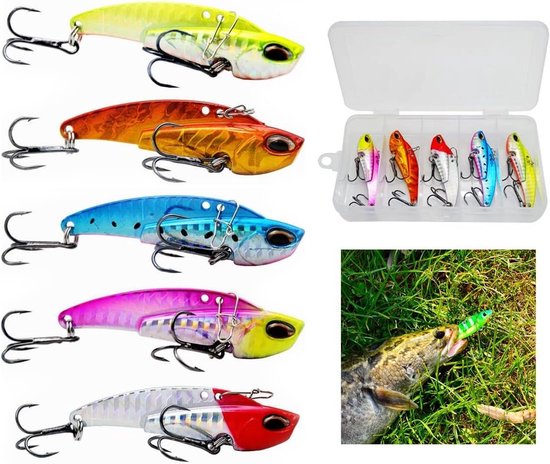 Harde Vissen Lokken Set - Metaal - Spinner Baits - 5 Stuks
