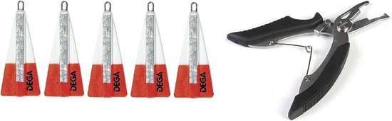 Haringloodjes set 5 stuks 30-80 g - met oogje en reflecterende folie - inclusief gratis visschaar - ShopVlot