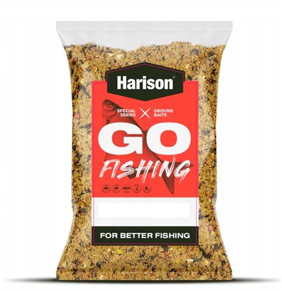 Harison GO-FISHING MIX Universal Grondvoer – Natuurlijk Lokvoer voor Witvis & Karper - 1 kg van Merkloos