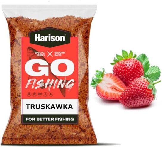 Harison Karper Voer Aardbei 1kg – Method Feeder Grondvoer voor Karper, Brasem en Witvis