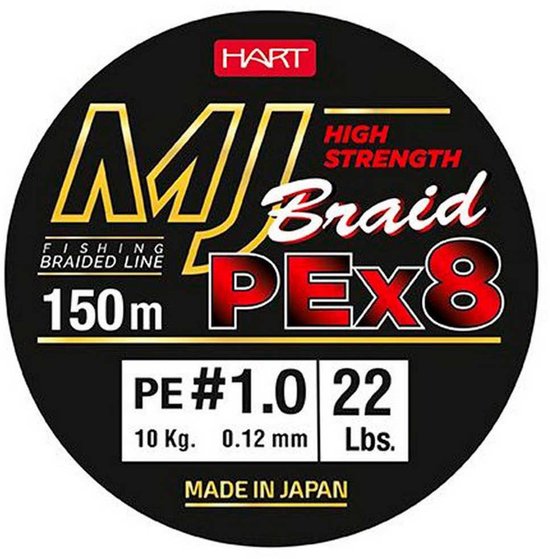 Hart Mj 150 M Gevlochten Vislijn Groen 0.160 mm van Merkloos