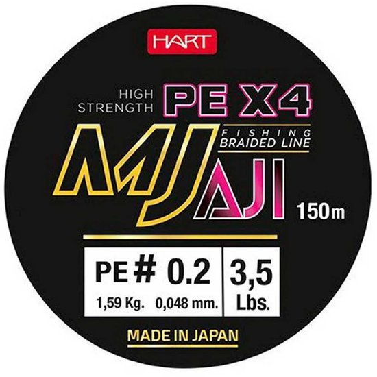 Hart Mj Aji 150 M Gevlochten Vislijn Paars 0.085 mm van Hart