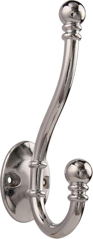 HASWARE 6 Pcs Double Prong Robe Hook,Large Double Coat Hook Hooks with 12pcs Screws Wall Mounted Hooks Robe Antique - ShopVlot