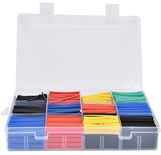 Heat Shrink Tubing Set, Heat Shrink Tubing Set, PE Insulation Protection Heat Shrink Tubing Kit Combination Set Colorful, Industrial Tubing (800 Pieces Packed) van Merkloos