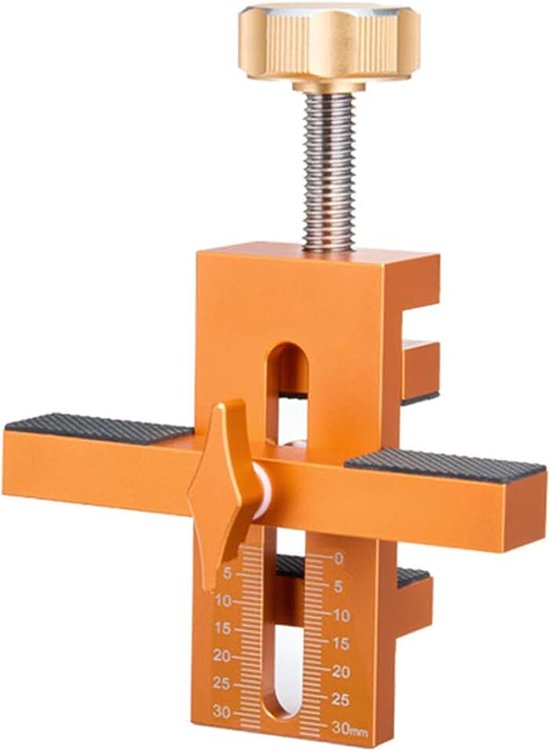 Heavy Duty Cabinet Deur Installatie Tool, Kast Deur Monting Jig met Snelle en Eenvoudige Installatie, Geschikt voor 7-40mm Dikte Hout Board