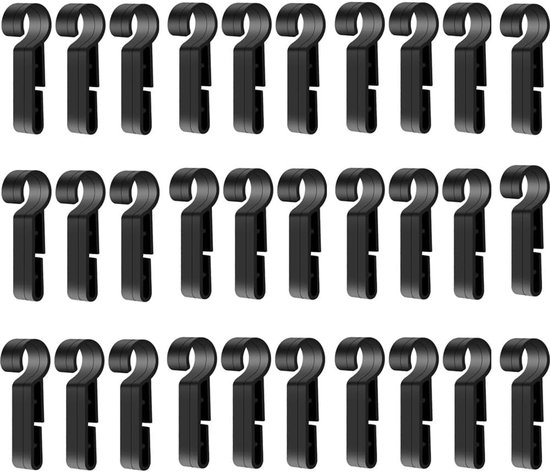 Helmet Hooks, Headlight Clips, 30 Pieces Non-Slip Helmet Clips, Headlight Hooks, Hardhad Hooks, for All Types of - ShopVlot