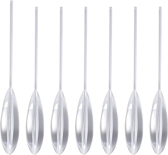 Hengel Accessoires Set - Dobber Set - Forel Vissen - Langzaam Zinkend - 7 Delig 8-30g - Zilver