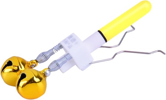 Hengel Alarm Licht - Vis Indicator Lamp - Vissen Meldingen - Dubbele Bel Waarschuwing - 8.5 cm - Geel