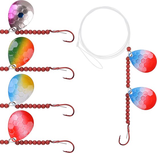 Hengelaas Rig Spinnerbait Set van 5 stuks voor Walleye Vissen