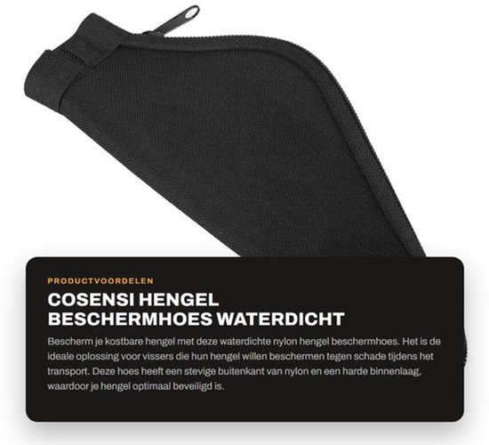 Hengelbeschermhoes Waterdicht - Foudraal voor Hengels - Lichtgewicht - 3 Stuks - Nylon - Harde Binnenlaag - Hengeltas