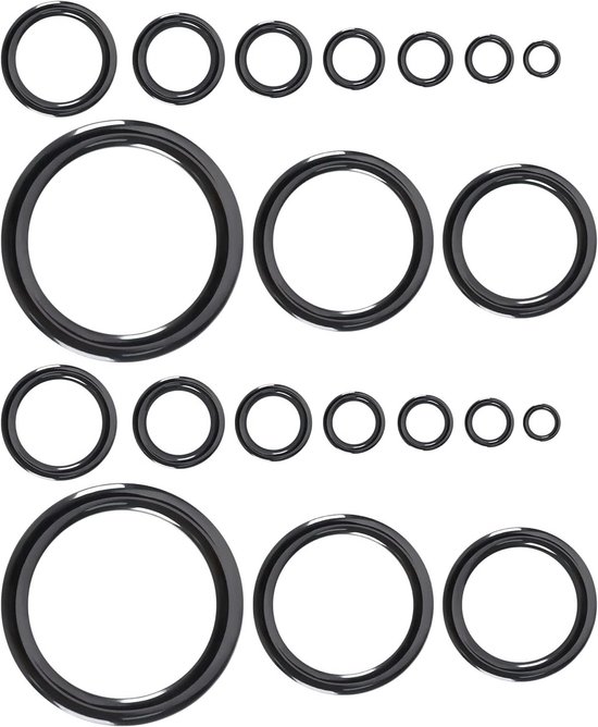 Hengelringset met keramische geleiders voor hengelreparatie, 11 maten van 3,7 mm tot 29,9 mm, duurzame puntring en hengelgeleider