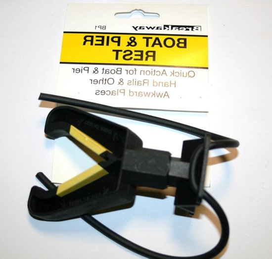 Hengels Steun - Vissteun Boot - Vissen Vanaf Boot - Snelle Actie - 19.99 x 10.01 x 5 cm - Zwart