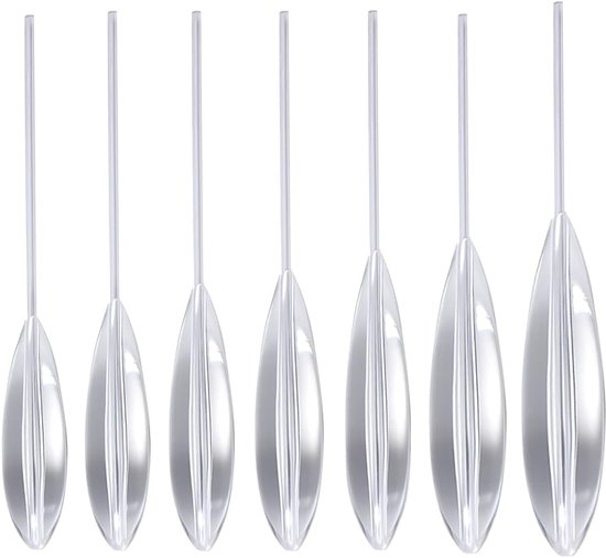 Hengelset - Visset - Forelvissen - 7 Delige Set - Diverse Gewichten - Zilver