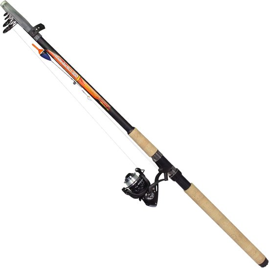 Hengelset voor Forel en Baars - Telescoophengel 300 cm met Rollen en Dobbers