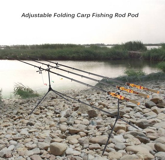 Hengelsport Serie - Carp Hengel Pod Stand - Volledig Verstelbare Telescopische Constructie - 3 Geïntegreerde Beetalarmen - Inclusief Swinger Indicatoren
