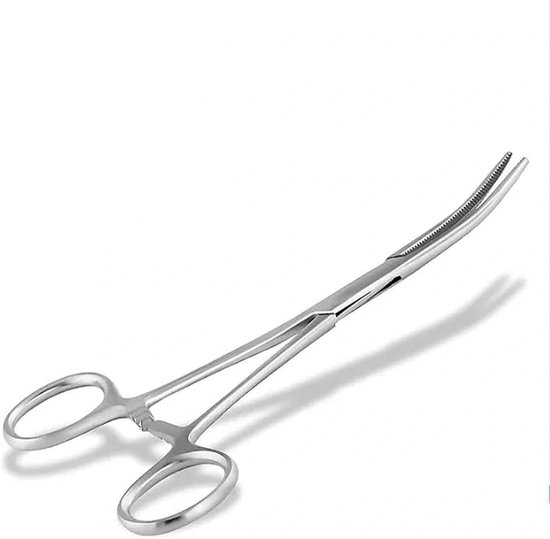 Hengeltang 14 cm buiging, haakverwijderaar vissen, vishaakverwijderaar, arteriële klem voor visbenodigdheden - ShopVlot