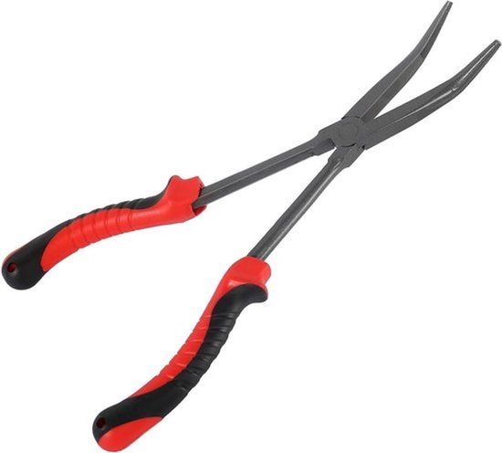 Hengeltang Haakverwijderaar 28 cm - Visaccessoires - Gebogen Visschaar - Geschikt voor roofvissen - Handige tool - Visklemmen - Visspullen - Hengelsportbenodigdheden - Hengelsportaccessoires