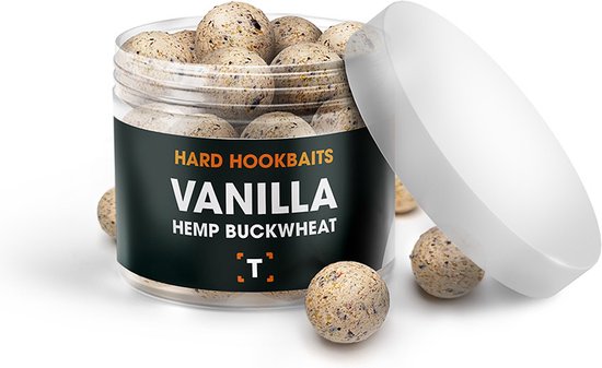 Hennep Boekweit Vanilla Hard Hookbaits - 20MM - 15, 20 en 24MM - Aas - Karpervissen - Partikels - Karper Aas - Karper Vissen - Karper Voer - Karper