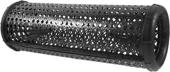 Herbruikbare Visval - Fuik Kreeftennet - Vissen Vangen - Dubbele Ingangen - 40x14x11.5CM - Zwart