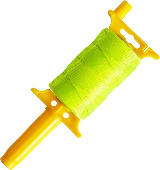 Herlaadbare Lijn Reel met 600 Ft Nylon Touw voor Tuinieren, Metselwerk en Outdoor Activiteiten, Fluorescerend String voor Betrouwbare Gebruik van Merkloos