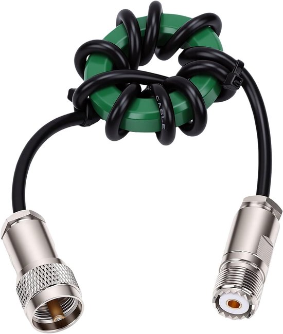 HF Kortegolf Choke 1,8 Tot 50 MHz Balun Anti-interferentie High Power FT8 Speciale Zink-ferrietkern 50 Mm Common Mode-smoorspoel voor