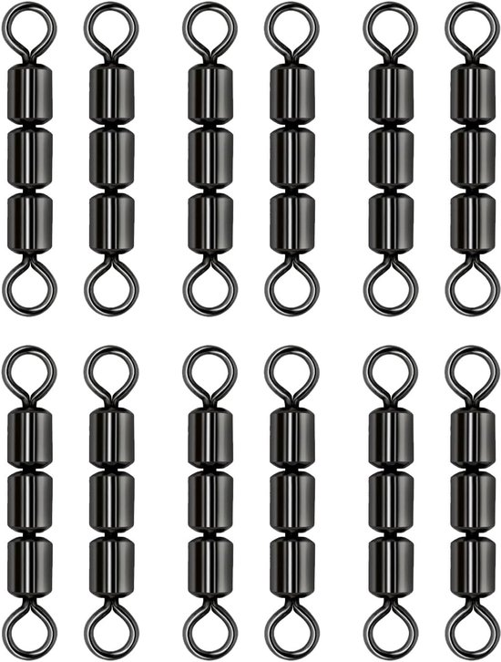 High-speed triple swivels voor vissen, ideaal voor forel en andere zoetwatervissen, 12 stuks visaccessoires