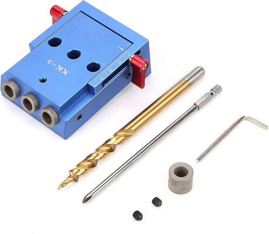 Hole Jig Kit, Houtbewerking Schuine Boor Gids Set, Positionering Locator Tool voor DIY Houtbewerking Meubels Timmerwerk Reparatie