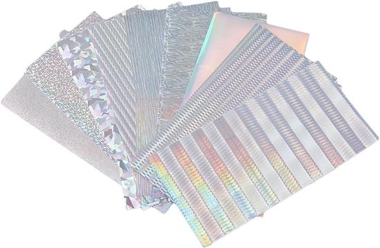 Holografische Visvliegen Stickers Zilver Reflecterend Voor Lures Compleet Set van Merkloos