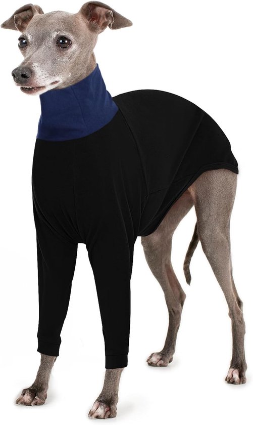 Hondentrui, fleece hondenpak, rolkraag hondentrui voor windhond whhippet, warme Italiaanse windhond fleece trui voor lente herfst winter, trui voor honden, hondenjumpsuit, hondenpyjama, blauw