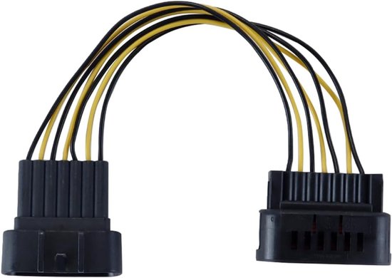 Hoogspanningsspoel 7-pins waterdichte connector voor zelfbouw, geschikt voor Vauxhall Corsa en andere voertuigen, eenvoudig te installeren en duurzaam
