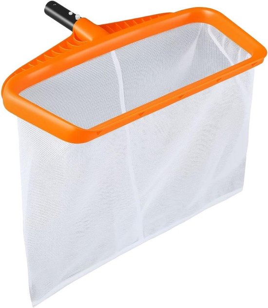 Hottub Schepnet - Vijver Skimmer - Water Reinigen - Fijnmazig Net - 43 x 29 x 4 cm - Oranje