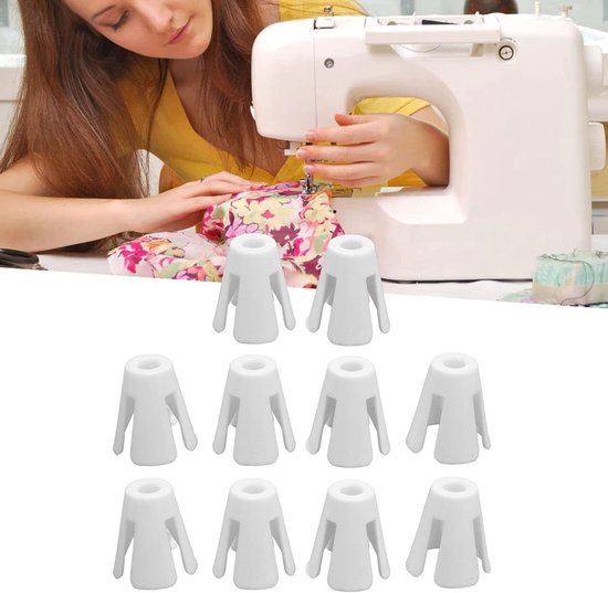 Houder voor Draadspoelen - 10 Stuks Plastic Klauwen voor Industriële Naaimachines en Serger Accessoires, Perfect voor Naaiprojecten en Organisatie