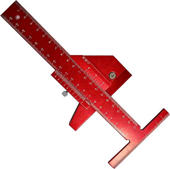 Houtbewerkingsgereedschap: Aluminium T-Lood, Potloodslijper, Markeermes en Meetinstrumenten voor DIY Projecten van Merkloos