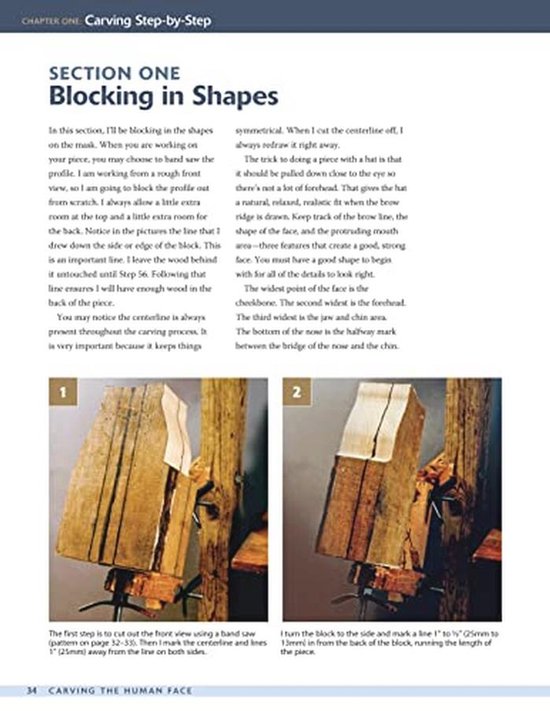 Houten Gezichten Hakken: Technieken voor Realistische Beeldhouwkunst van Merkloos