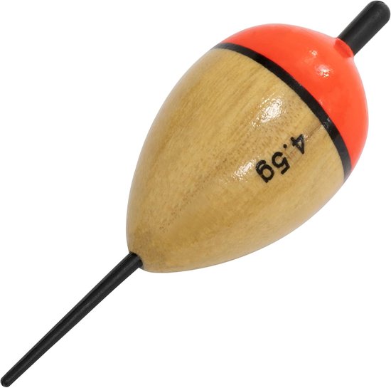Houten Kunstaas Zwemmer voor Snoekvissen - 80 mm Roofvis Plug met Haken van Merkloos