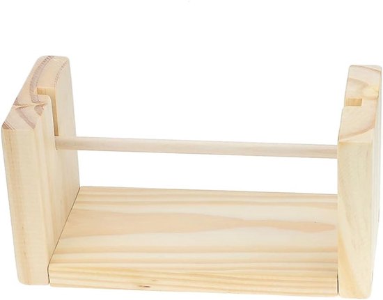 Houten Spoelenhouder van Beukenhout voor Macramé, Draadorganizer en Naaiaccessoires
